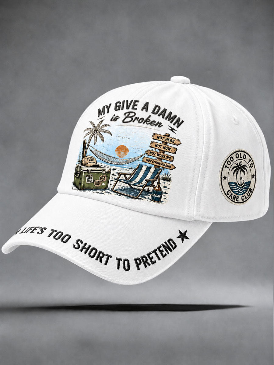 'Too Old to Care Club' unisex hats