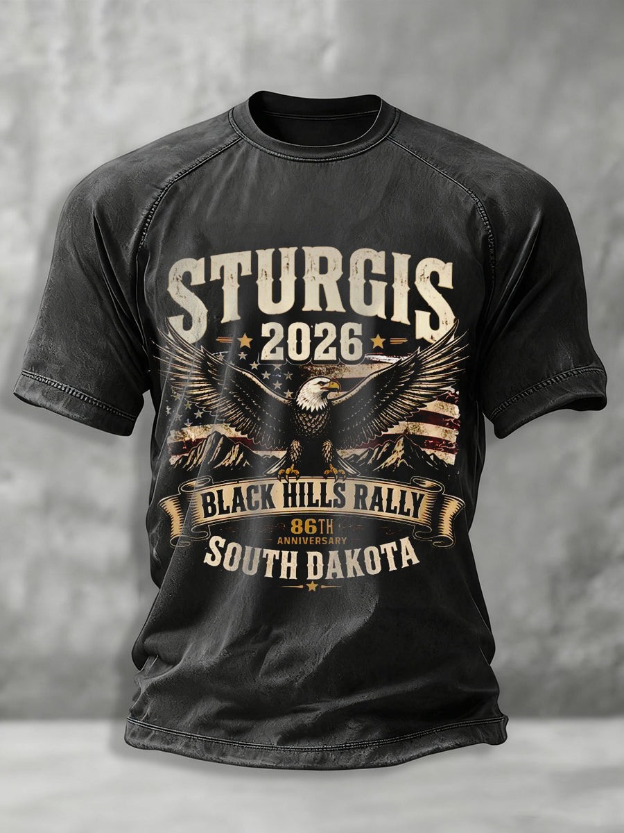 Men's Motorcycle Rally Printed T-shirt