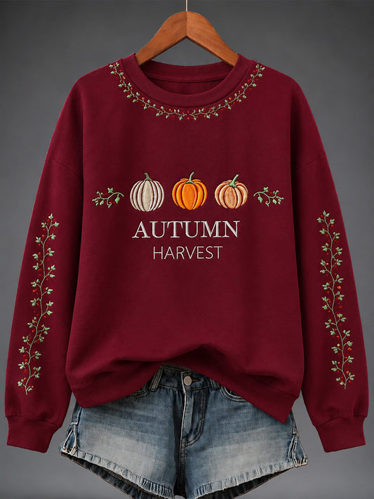 Women's Autumn Art Print Sweatshirt