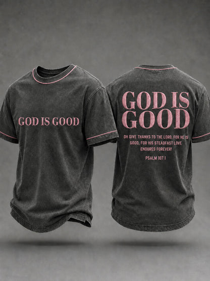 Men's Christian God Is Good Short Sleeve T-shirt
