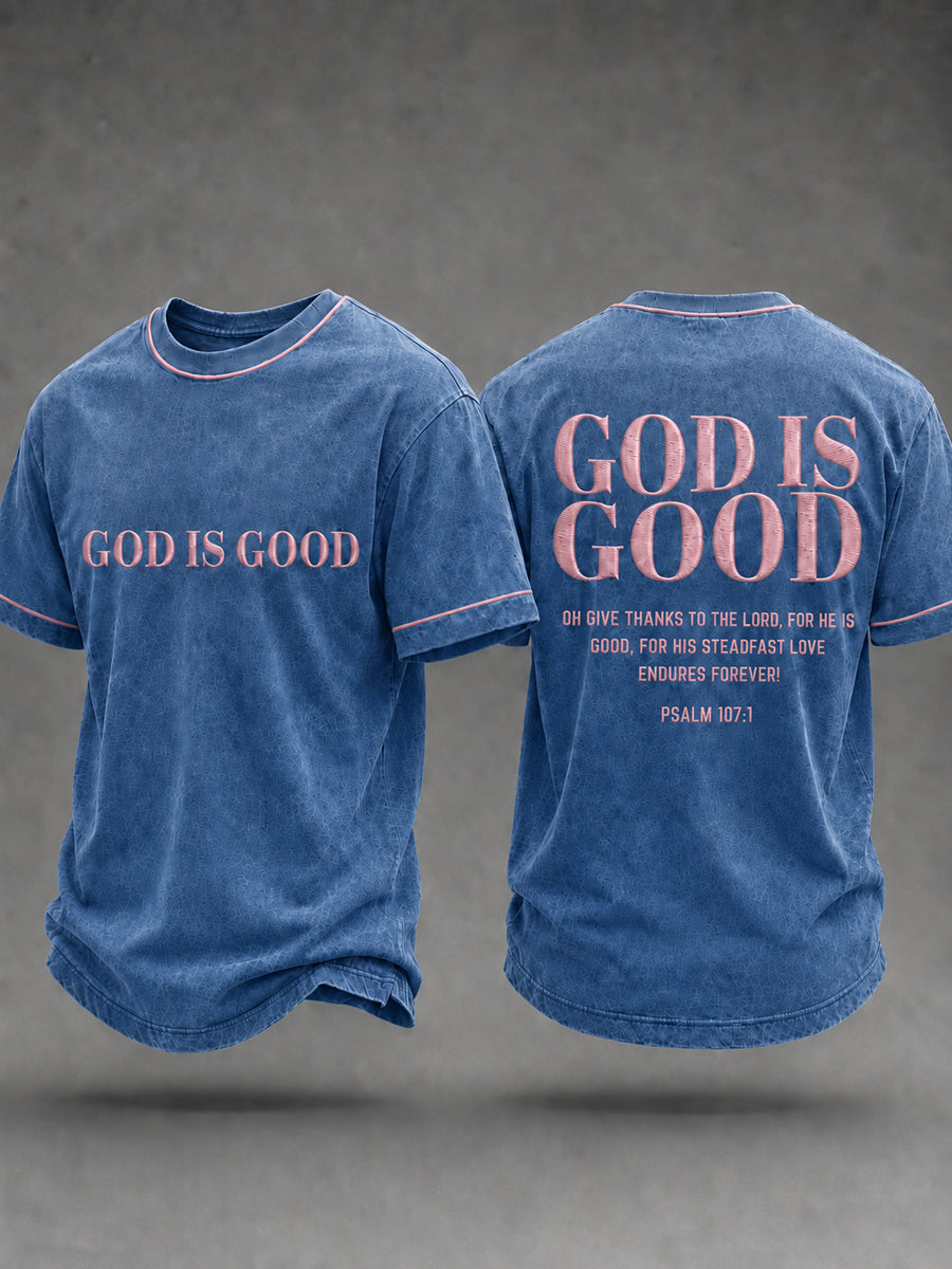 Men's Christian God Is Good Short Sleeve T-shirt