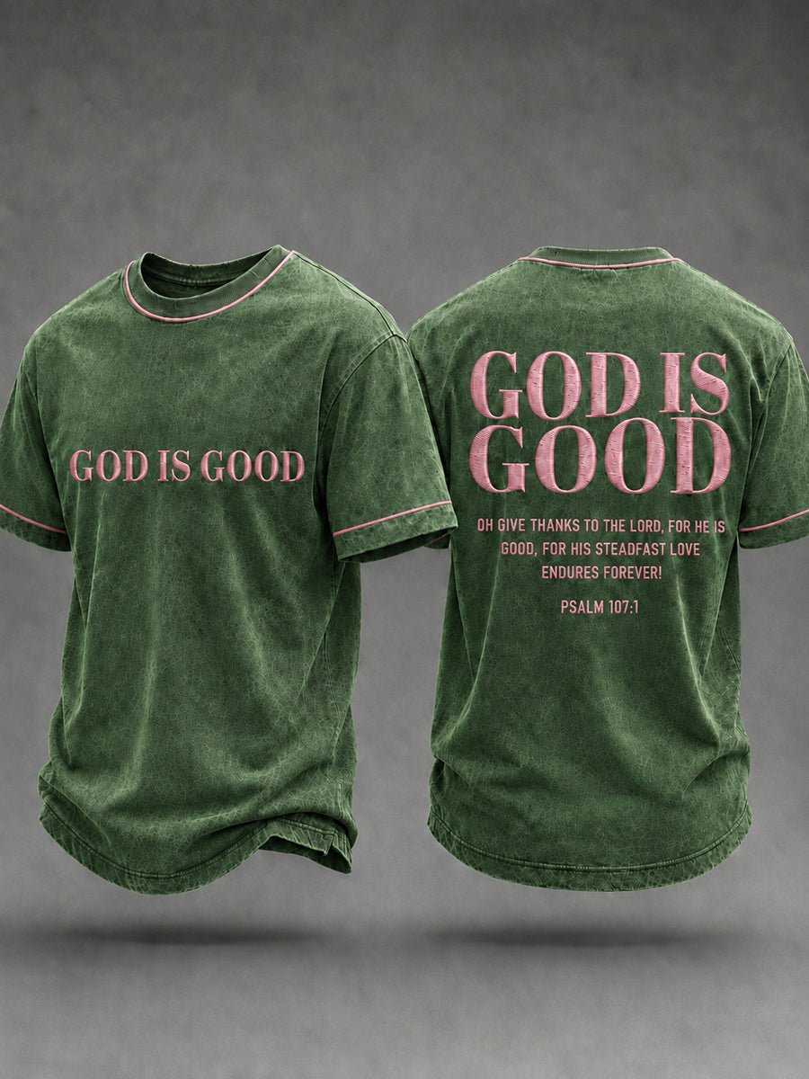 Men's Christian God Is Good Short Sleeve T-shirt