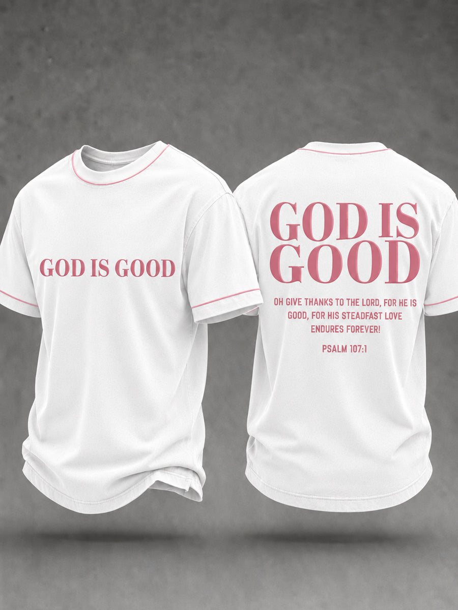 Men's Christian God Is Good Short Sleeve T-shirt