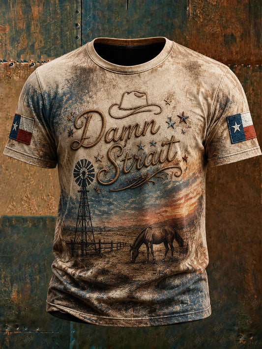 Men's Retro Country Lifestyle T-Shirt