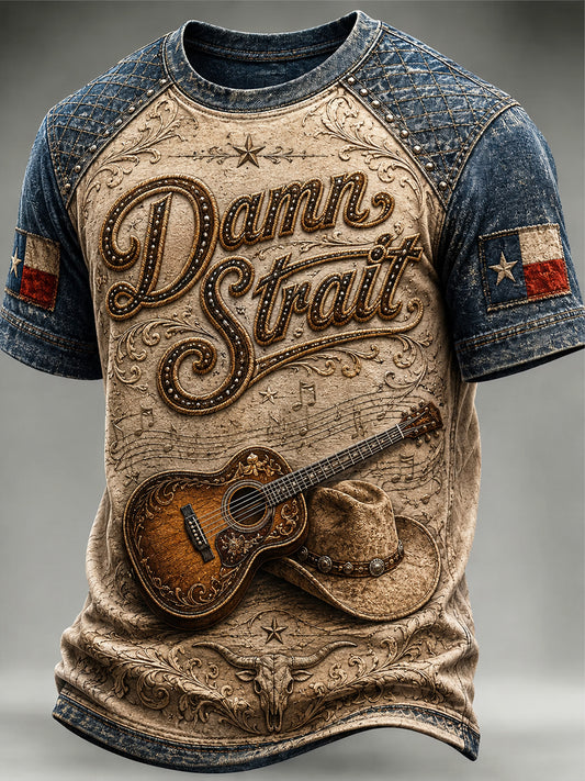Men's Vintage Western Spirit Graphic Shirt