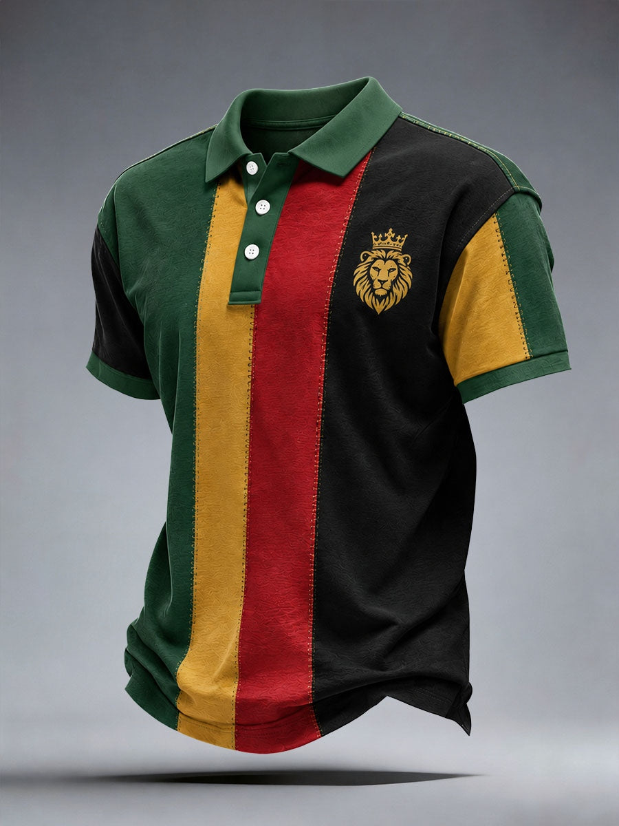 Men's Reggae Lion Polo Shirt