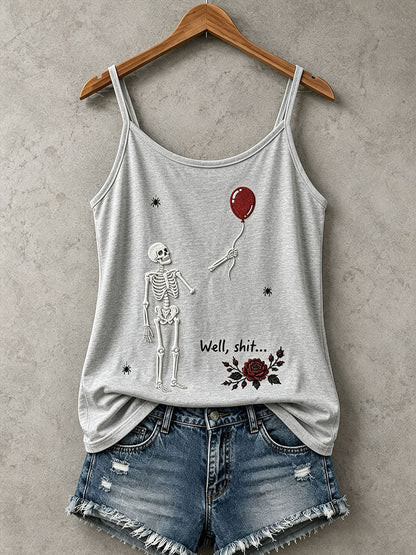 Women's Gothic Skull Tank Top