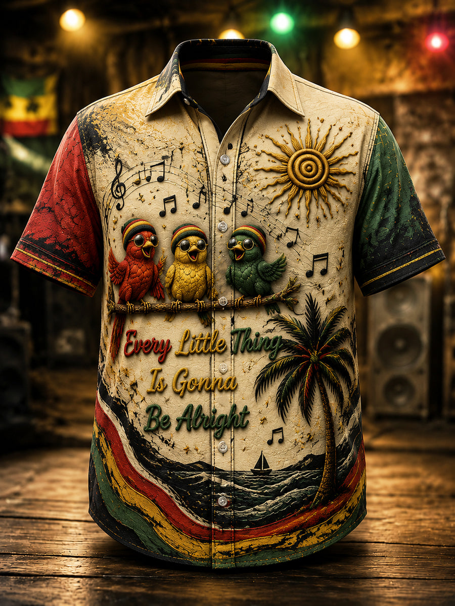 Casual Shirt for Retro Reggae Music Fans