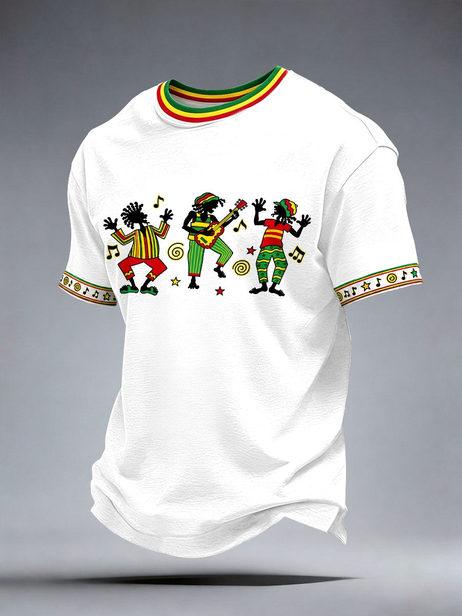 Men's Reggae Music Art Print T-Shirt
