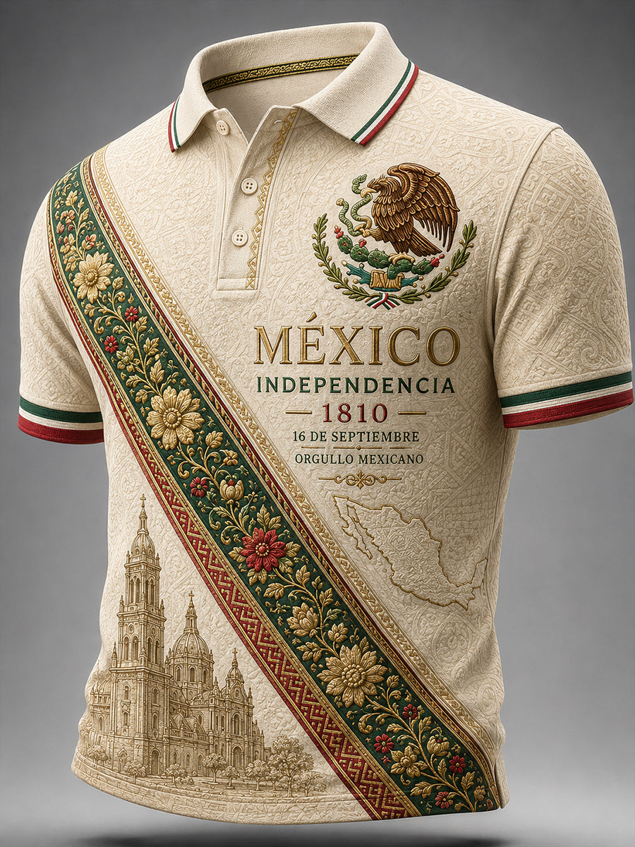 Men's Mexican Independence Day Short Sleeve Shirt