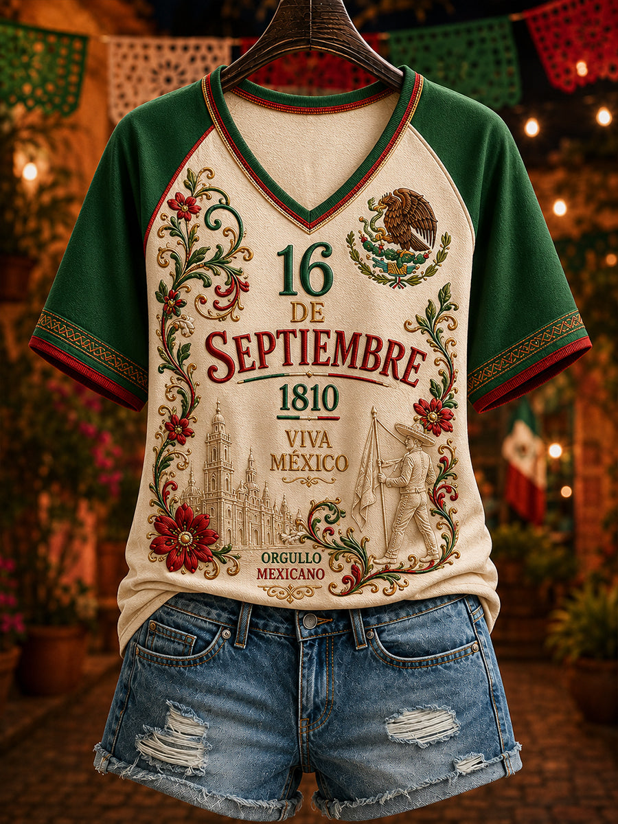 Women's  Mexican Independence Short-Sleeved T-Shirt