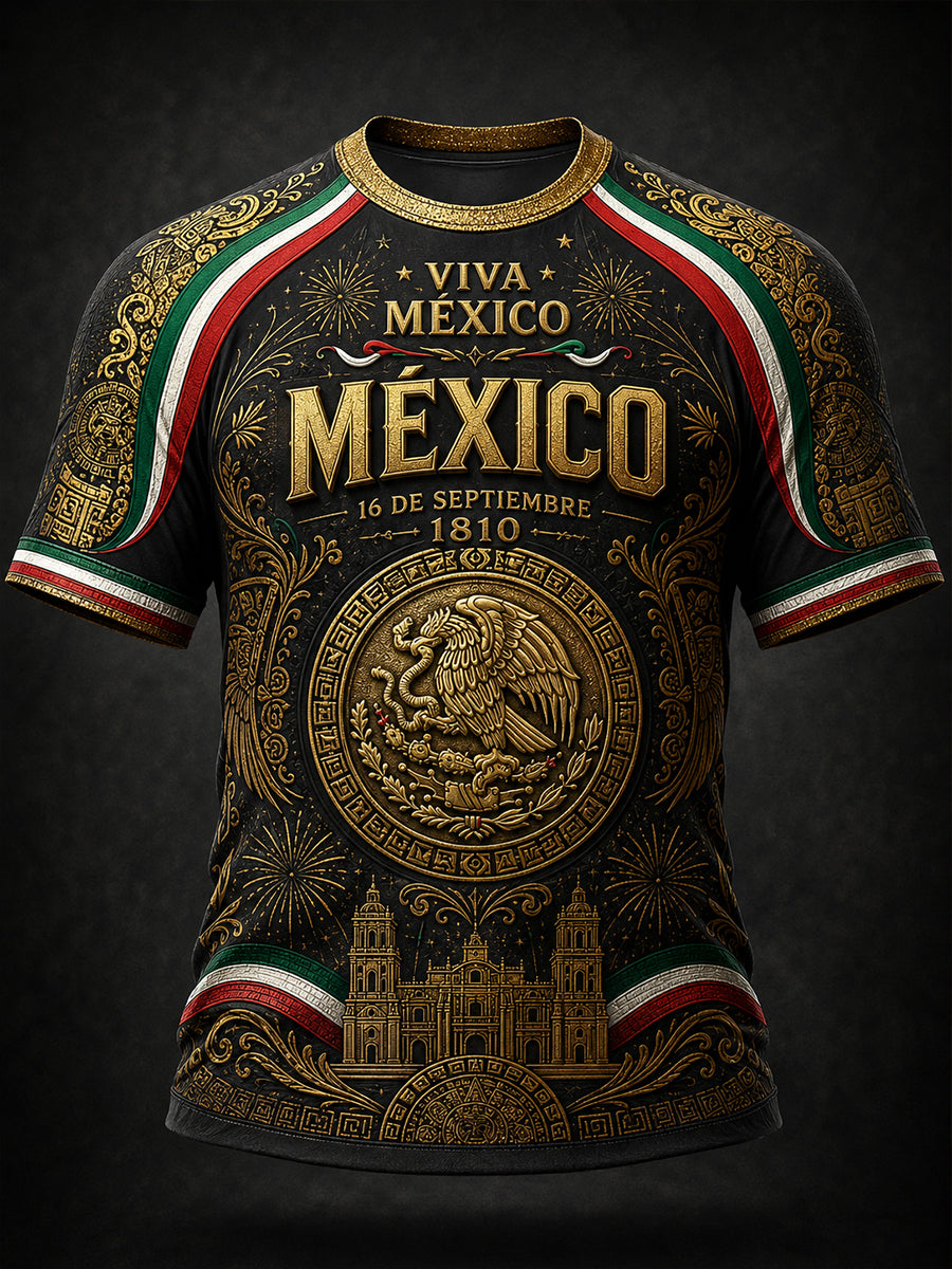 Men's Mexican Independence Day Short Sleeve T-Shirt
