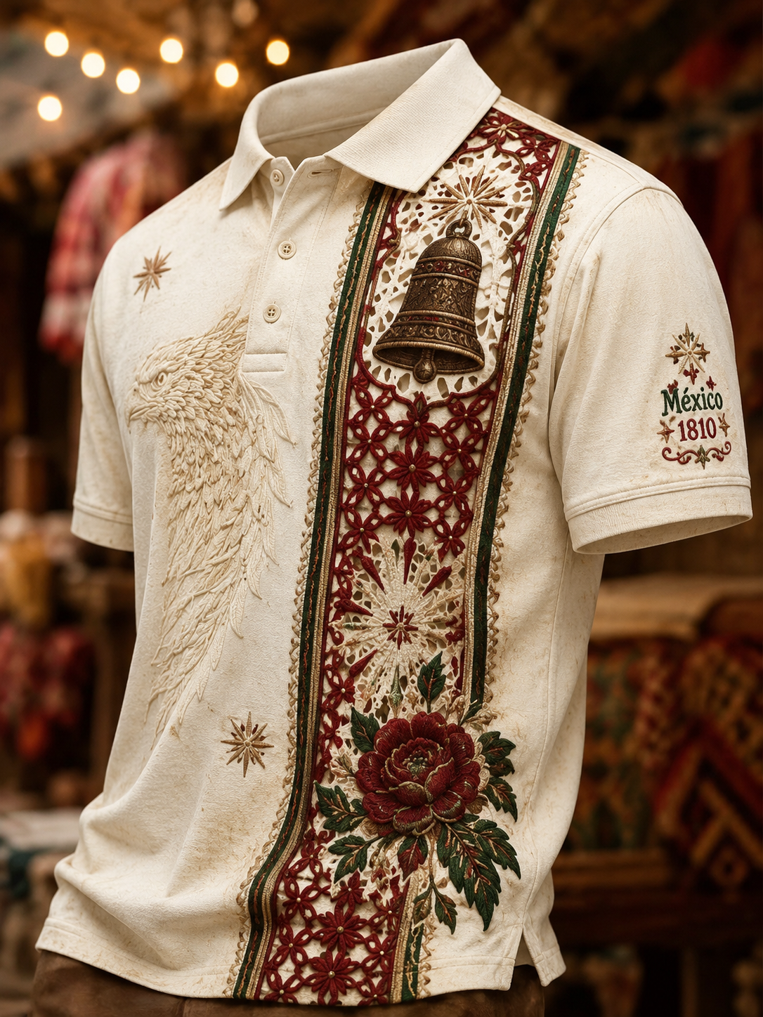 Men's Mexican Independence Day Short Sleeve Shirt