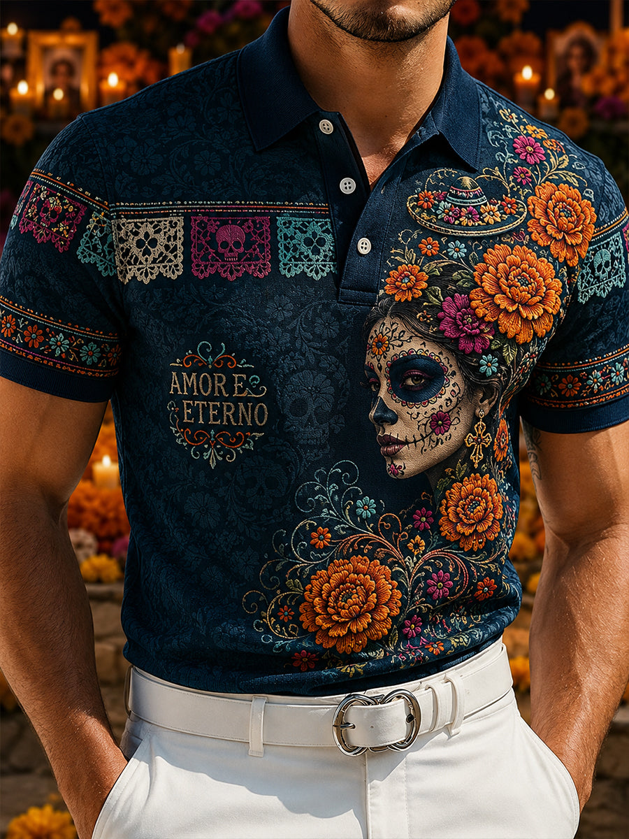 Men's Mexico's Day of the Dead Short Sleeves T-Shirt