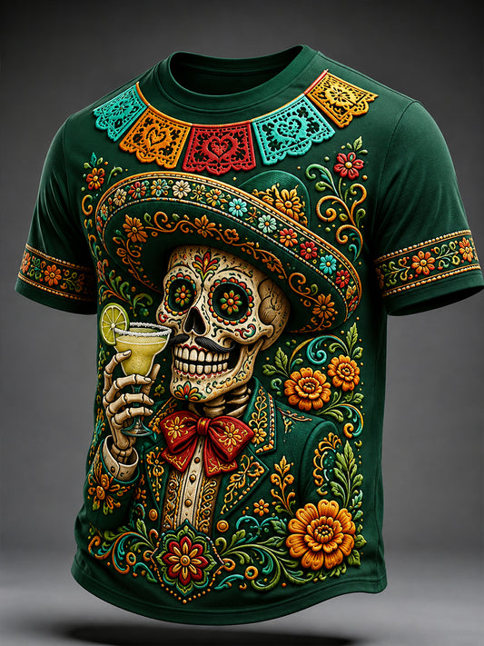 Men's Mexico's Day of the Dead Short Sleeves T-Shirt