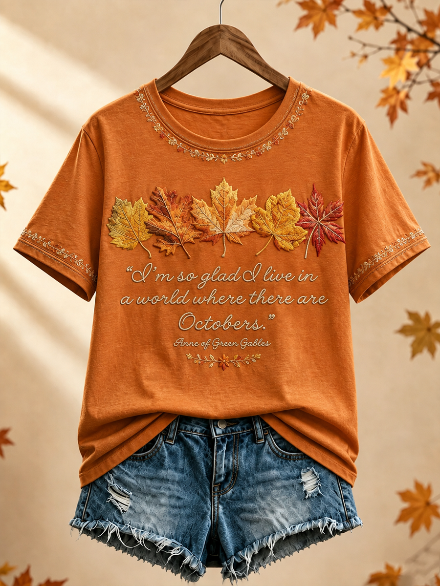 Women's I'm so glad I live in a world where there are Octobers short-sleeved T-shirt