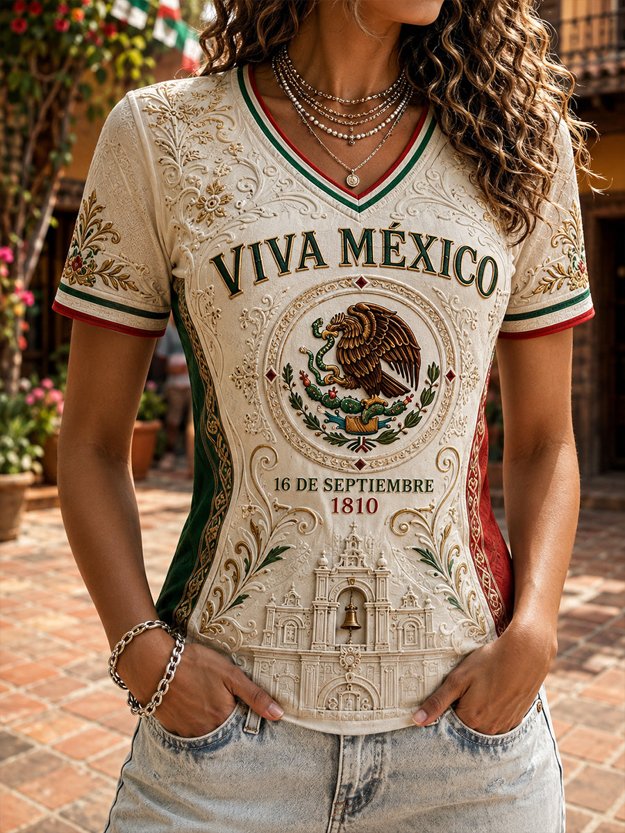 Women's Mexican Independence Day Short-Sleeved T-Shirt