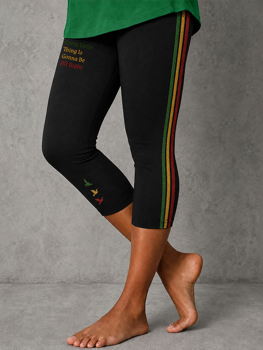 Women's Every Little Thing Is Gonna Be All Right Stretch Leggings