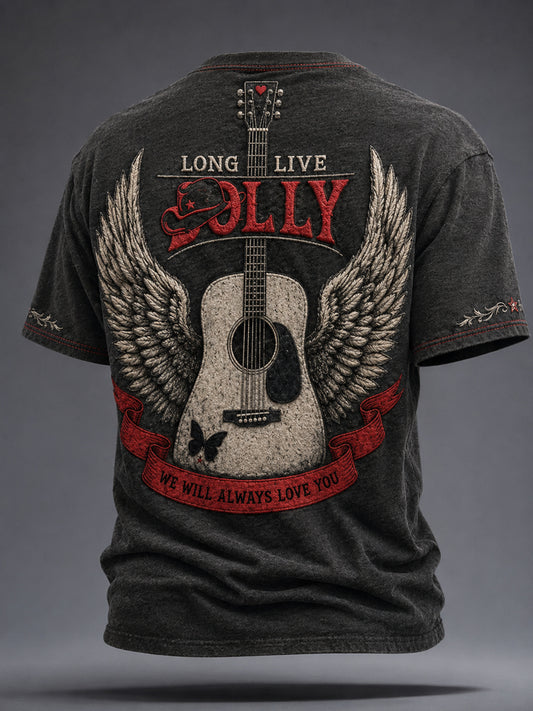 Unisex Rip Country Music Lover of Country Printed T-shirt