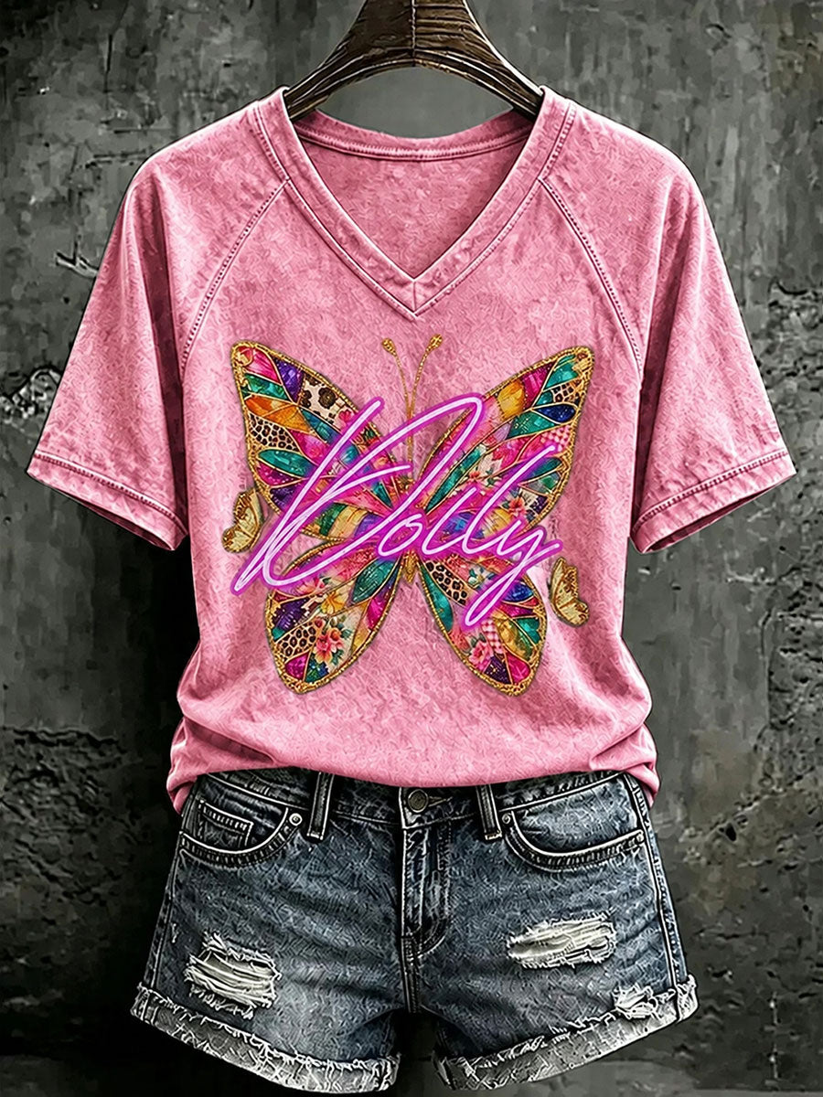 Women's Country Music Print Casual T-Shirt