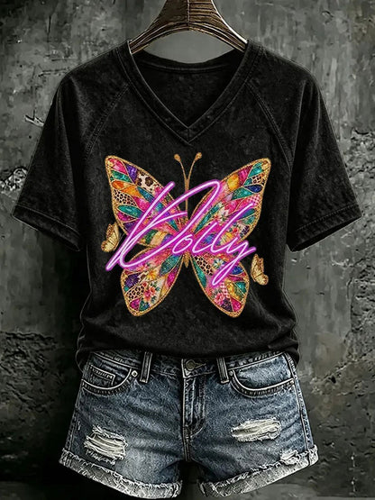 Women's Country Music Print Casual T-Shirt