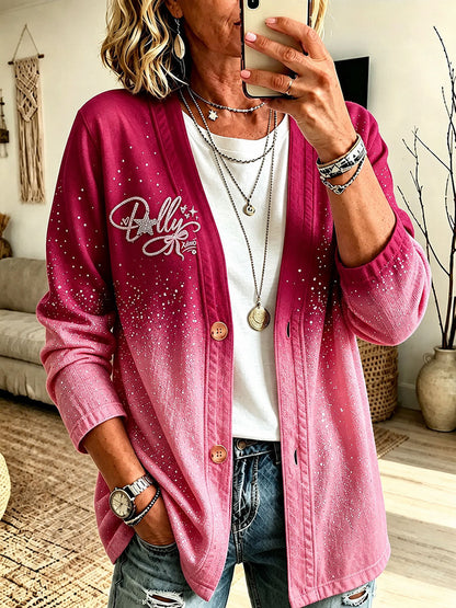 Women's Country Legend Singer Tribute Casual Cardigan