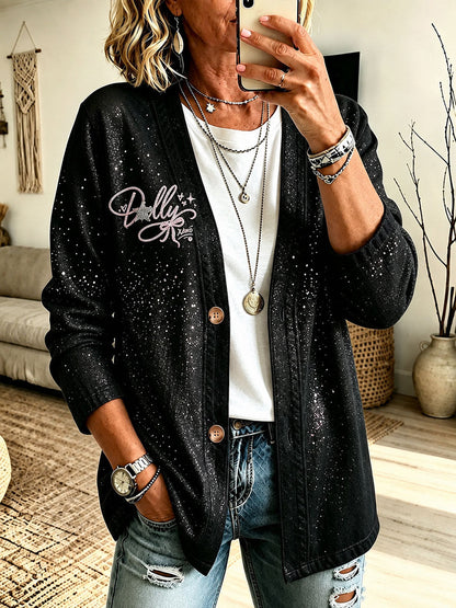 Women's Country Legend Singer Tribute Casual Cardigan