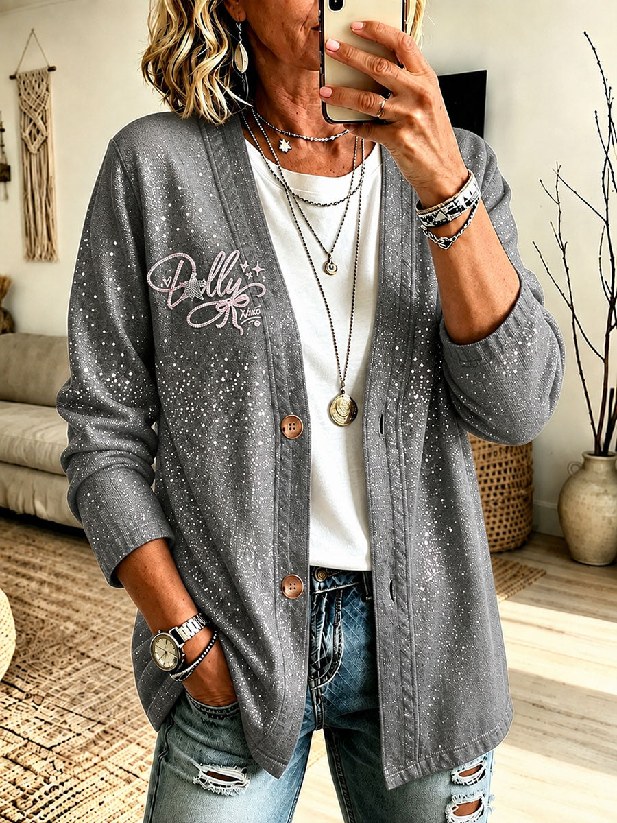 Women's Country Legend Singer Tribute Casual Cardigan