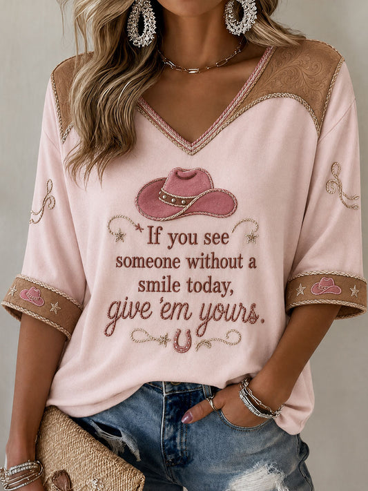 Women's Rip Country Music Lover of Country Printed T-shirt