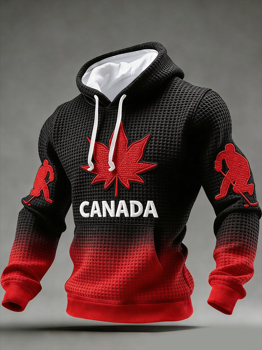 Men's Retro Canadian Hockey Hoodie