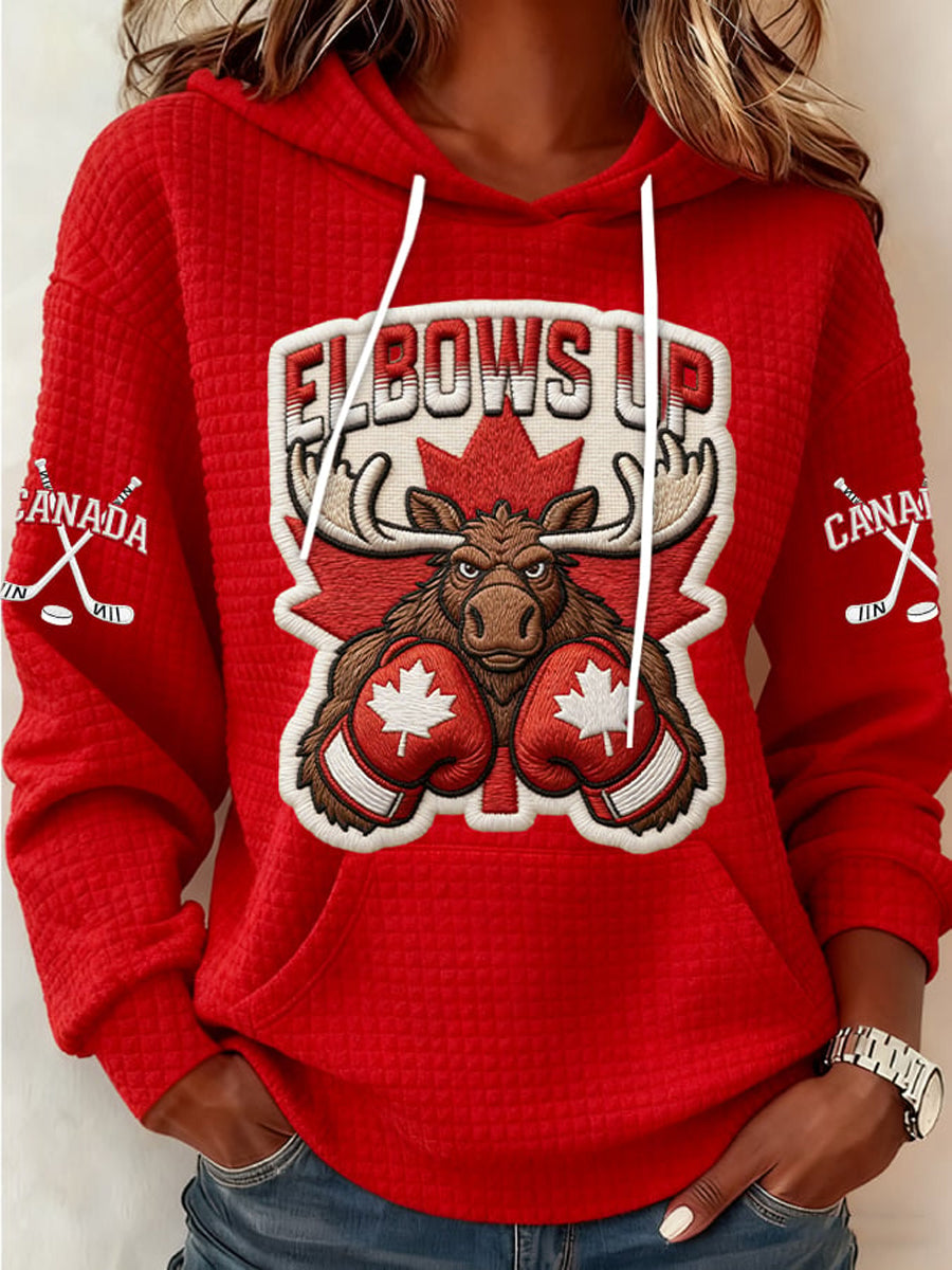 Women's Canada Hockey Print Hoodie