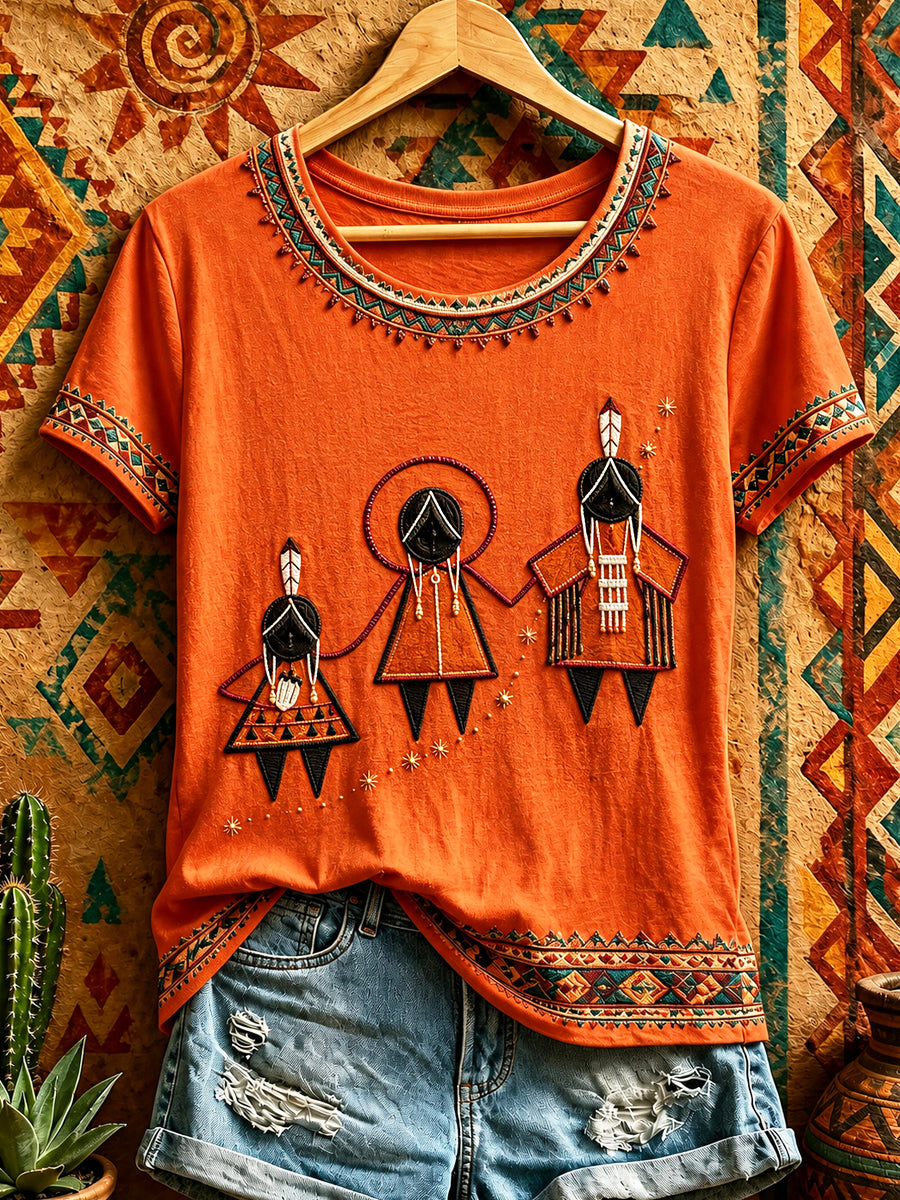 Women's Every Child Matters Printed Vintage Fashion Loose Short Sleeve T-Shirt