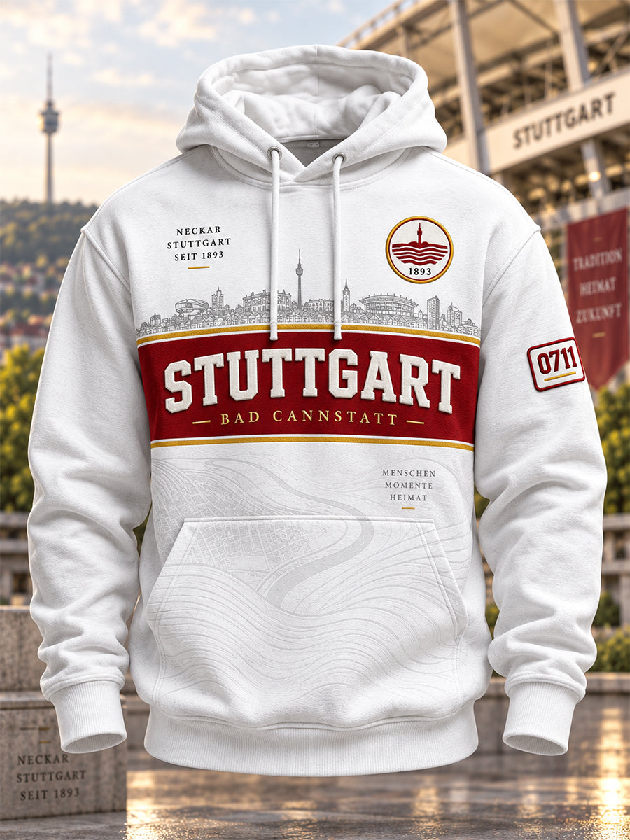 Men's VFB Stuttgart Oversized Drop-Shoulder Hoodie With Pockets