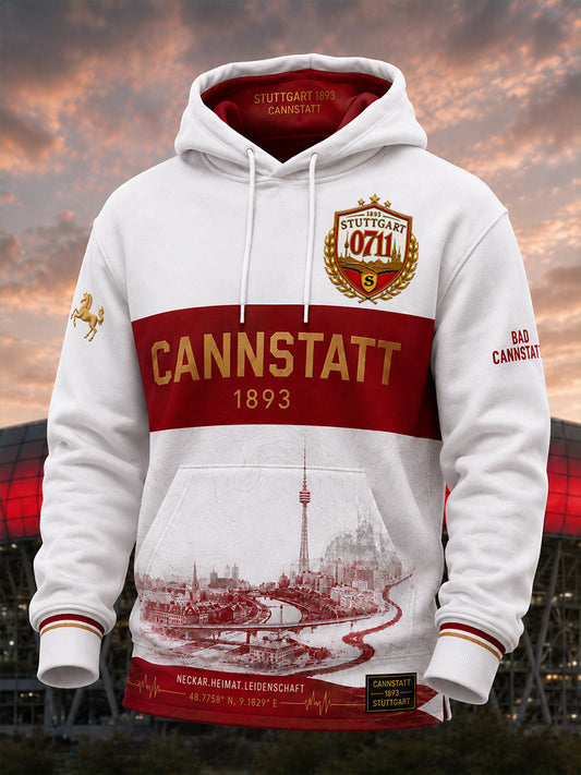 Men's Oversized Drop-Shoulder Hoodie With Pockets