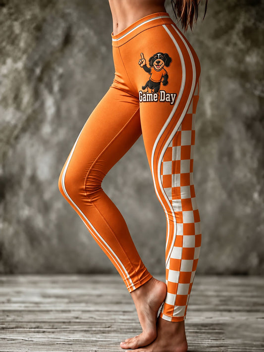 Women's Game Day Football Printed Casual Bottoms