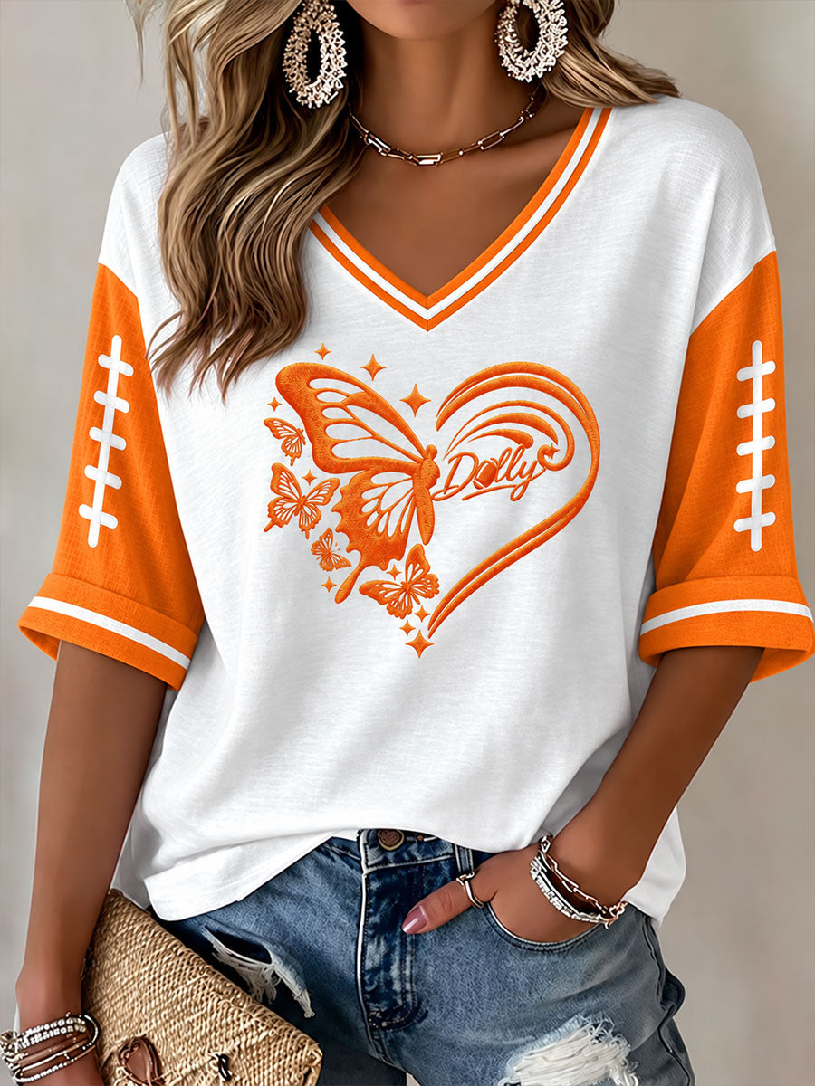 Women's Game Day Football Printed Casual T-Shirt