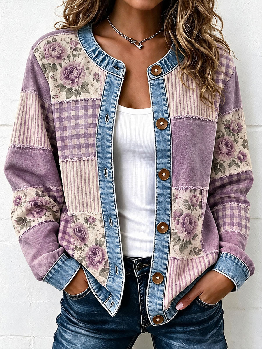Women's Patchwork Art Cardigan