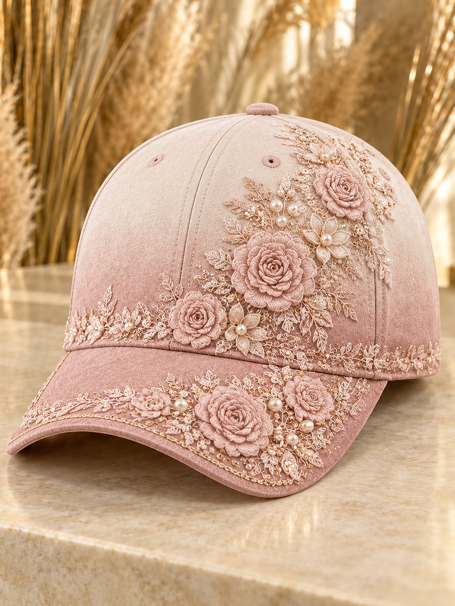 Women's Flower Print Hat