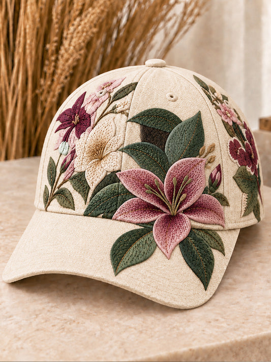 Unisex Flowers Art Print Hat