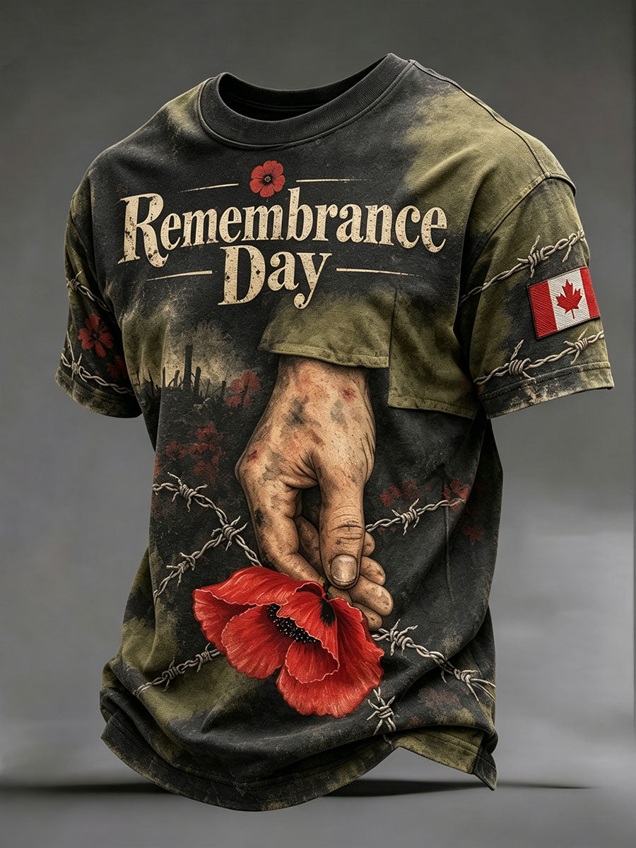 Men's Canadian Remembrance Day T-shirts