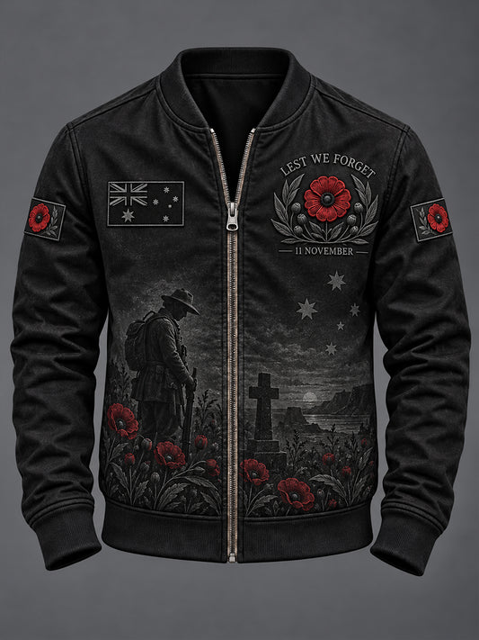 Men's Remembrance Day in Australia  Printed Monkey Jacket