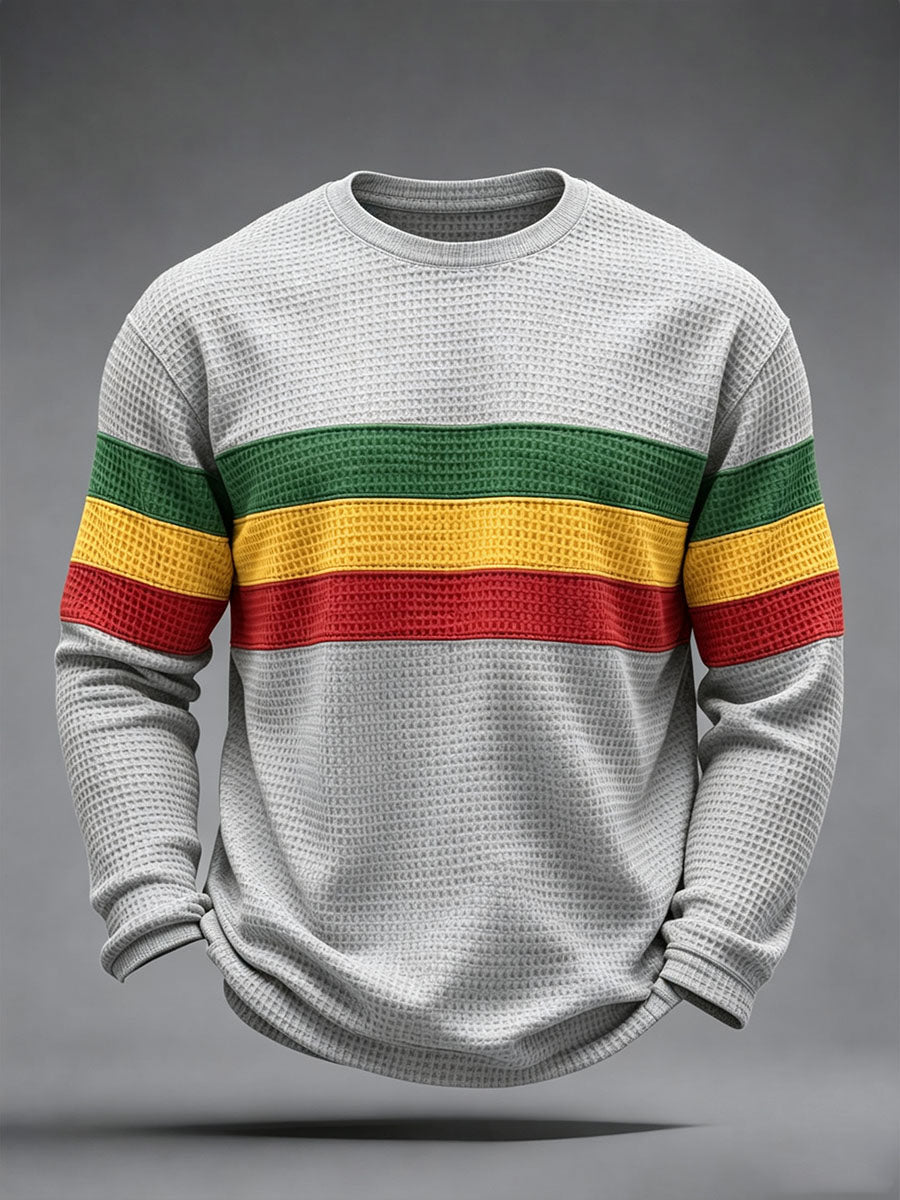 Men's Reggae Inspired  Waffle Top