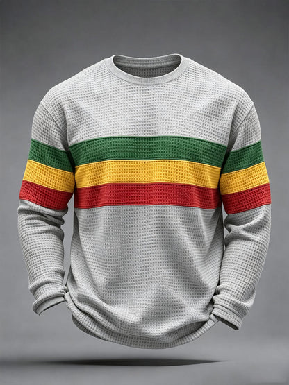 Men's Reggae Inspired  Waffle Top