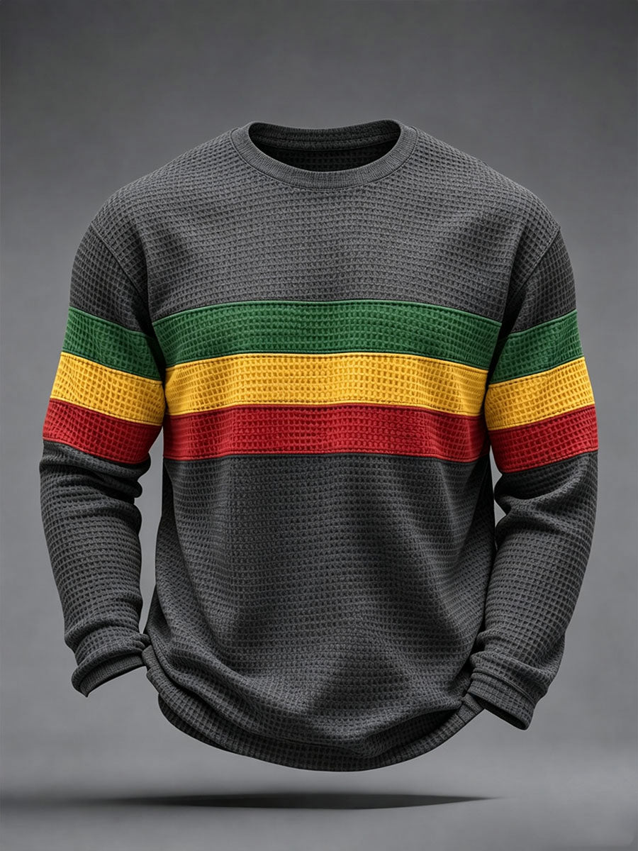 Men's Reggae Inspired  Waffle Top