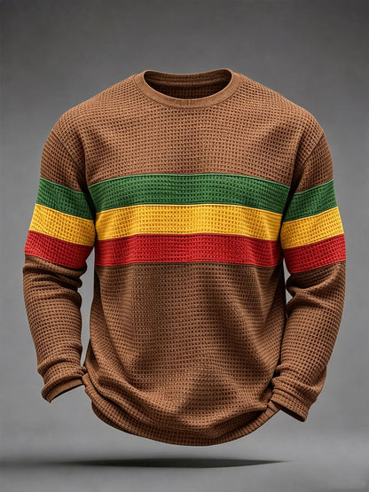 Men's Reggae Inspired  Waffle Top