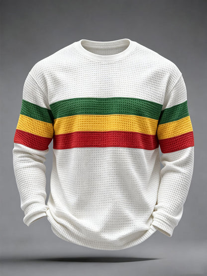 Men's Reggae Inspired  Waffle Top
