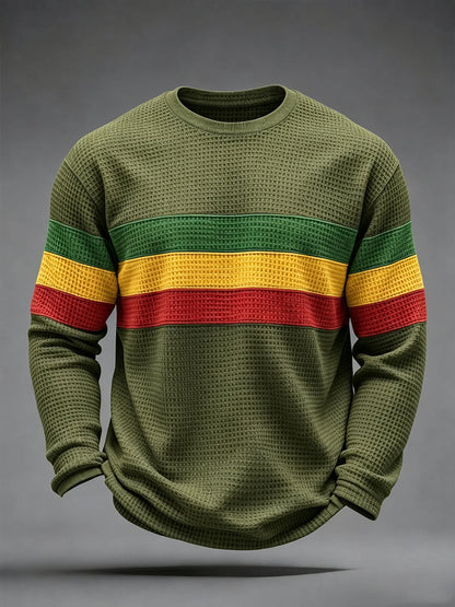 Men's Reggae Inspired  Waffle Top