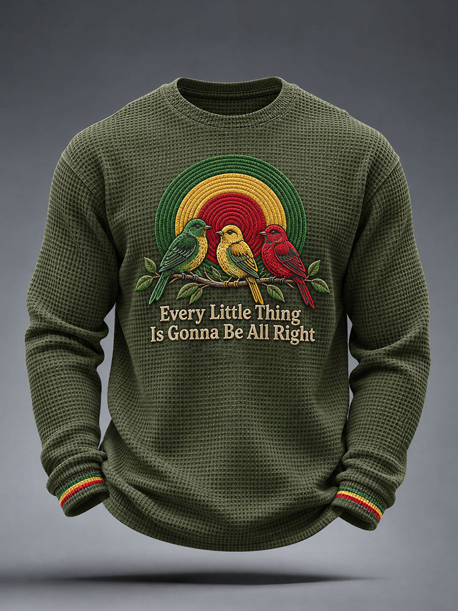 Men's Every Little Thing Is Gonna Be All Right Waffle Top