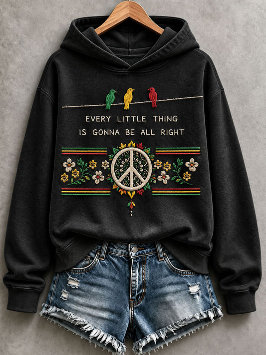 Women's Every Little Thing Is Gonna Be All Right Hoodie