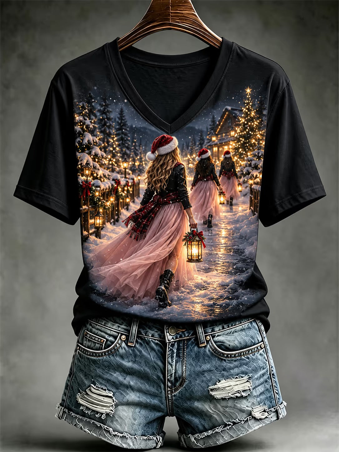 Women's Christmas Short-sleeved T-shirt